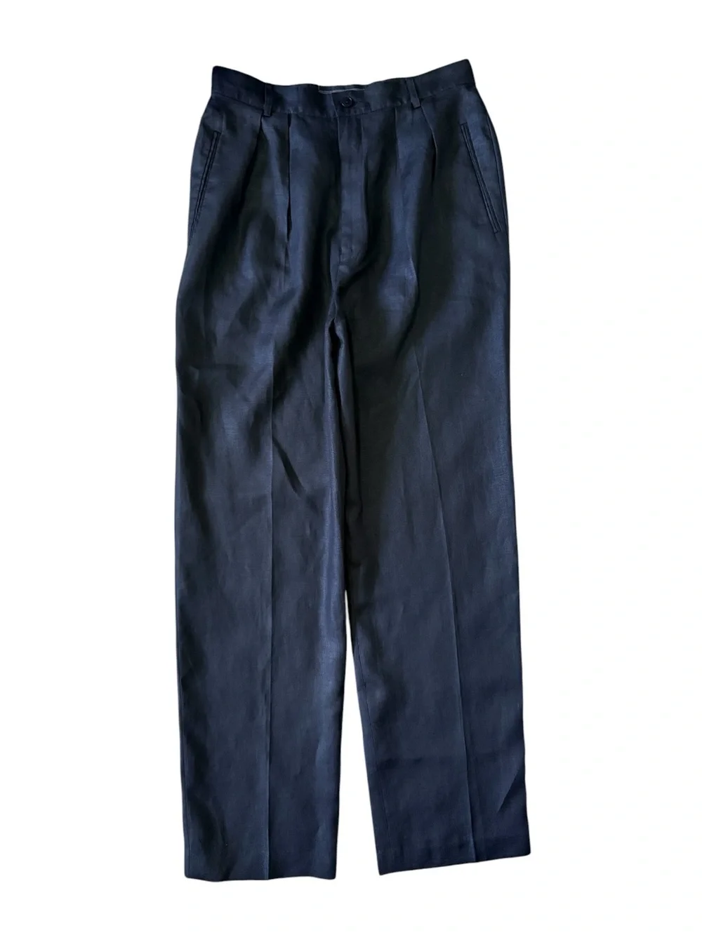 Banana Republic 100% Linen High Waisted Dress Pants - Black Size 12